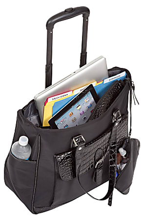 Heritage rolling laptop top bag