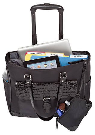 Heritage rolling laptop sales bag