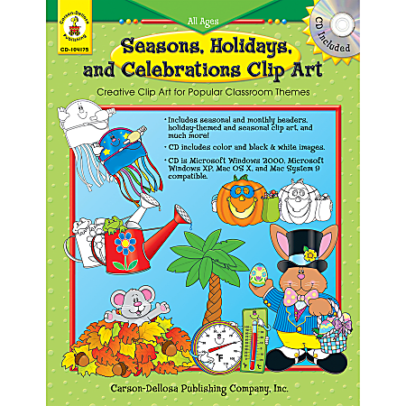 Carson Dellosa Clip Art Book Seasons Holidays - Office Depot