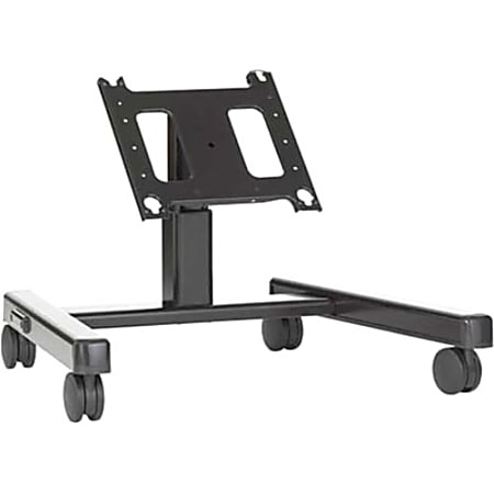 Chief Confidence Large 2' Monitor Mobile Cart - For Displays 42-86" - Black - Up to 200lb - Up to 71" Flat Panel Display - Black