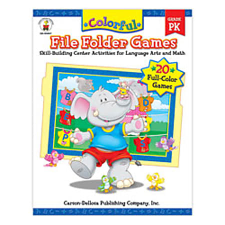 Carson-Dellosa Color File Folder Games Book — Pre-Kindergarten