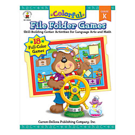 Carson-Dellosa Color File Folder Games Book — Kindergarten