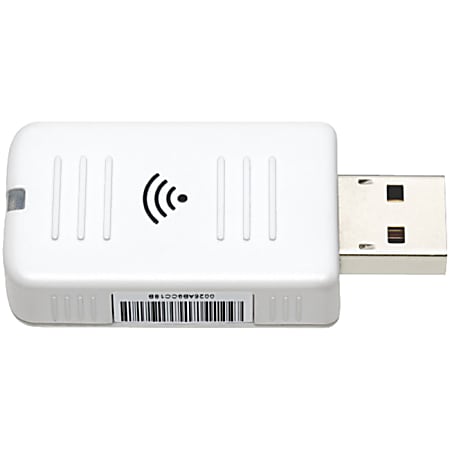 Epson IEEE 802.11n Wi-Fi Adapter for Desktop Computer/Projector - USB - 54 Mbit/s - 2.40 GHz ISM - External
