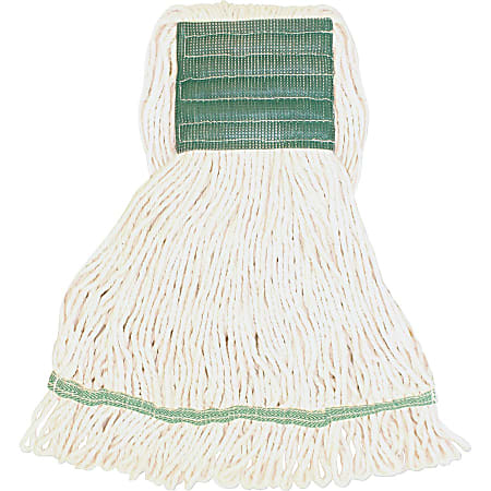 Genuine Joe Synthetic Blend Medium Mophead - Rayon, Cotton - Green - 12 / Carton Genuine Joe Synthetic Blend Medium Mophead - Rayon, Cotton - Green - 12 / Carton