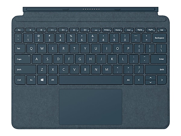 Microsoft Surface Go Signature Type Cover - Keyboard - with trackpad, accelerometer - backlit - QWERTY - US - cobalt blue - for Surface Go