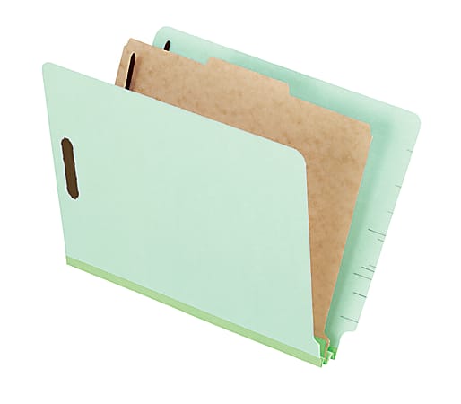 Pendaflex® Pressboard Classification Folder, 8 1/2" x 11", Letter Size, Light Green