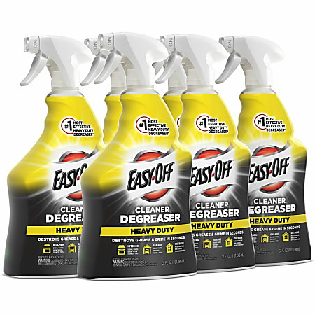 Easy-Off Cleaner Degreaser - Ready-To-Use - 32 fl oz (1 quart) - Heavy Duty - Clear - 6 / Carton