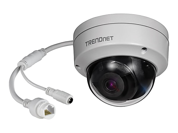 TRENDnet TV IP1315PI - Network surveillance camera - dome - outdoor, indoor - weatherproof - color (Day&Night) - 4 MP - 2560 x 1440 - fixed focal - LAN 10/100 - MJPEG, H.264, H.265, H.265+, H.264+ - DC 12 V / PoE