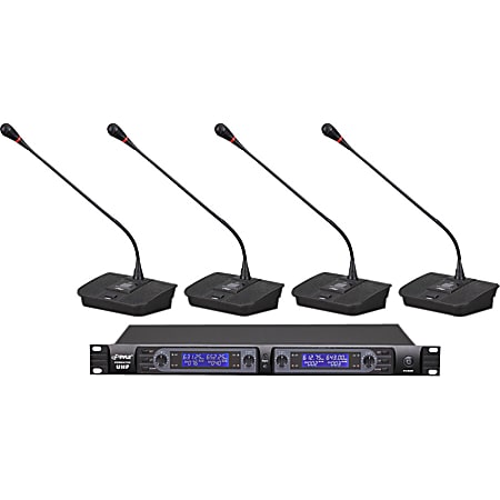 PylePro Professional PDWM4700 Wireless Microphone System - 470 MHz to 698 MHz Operating Frequency - 328.08 ft Operating Range