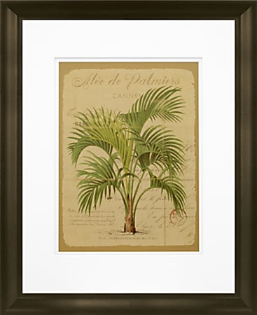 Timeless Frames Marren Espresso-Framed Floral Artwork, 16" x 20", Alée De Palmiers