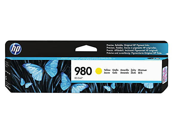 HP 980 Yellow Ink Cartridge, D8J09A