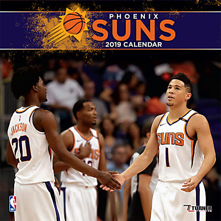 Turner Sports Monthly Wall Calendar, 12" x 12", Phoenix Suns, January to December 2019