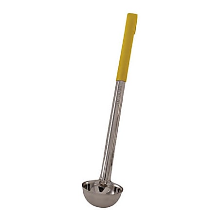 Winco Stainless-Steel Ladle, 1 Oz, Yellow