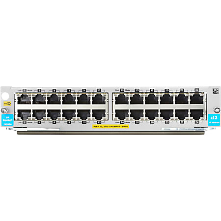 HPE - Expansion module - Gigabit Ethernet (PoE+) x 24 - for HPE Aruba 5406R, 5406R 16, 5406R 44, 5406R 8-port, 5406R zl2, 5412R, 5412R 92, 5412R zl2