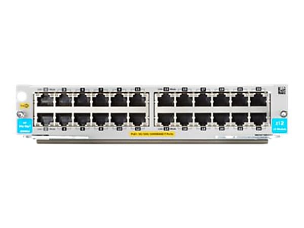 HPE - Expansion module - Gigabit Ethernet (PoE+) x 24 - for HPE Aruba 5406R, 5406R 16, 5406R 44, 5406R 8-port, 5406R zl2, 5412R, 5412R 92, 5412R zl2