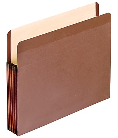 Pendaflex® Redrope Premium Reinforced File Pockets, 5 1/4" Expansion, Letter Size
