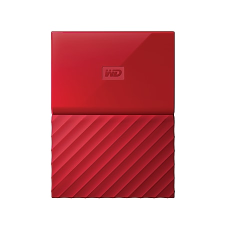 Western Digital® My Passport™ 2TB Portable External, WDBS4B0020BRD-WESN, Red