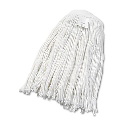 Boardwalk® Cut-End Rayon Wet Mop Head, #24, White