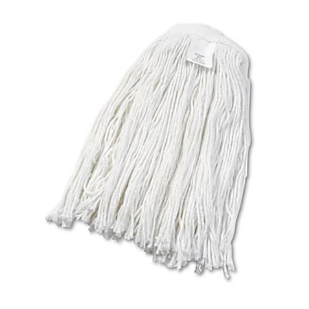 Boardwalk® Cut-End Rayon Wet Mop Head, #24, White