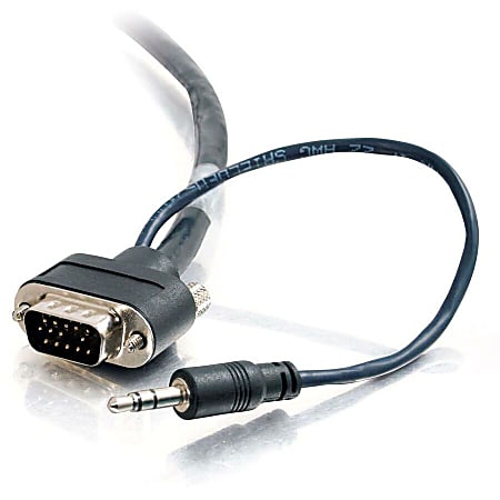 C2G 40179 Audio/Video Cable - 75 ft A/V Cable - Male VGA, Mini-phone Male Audio - Male VGA, Mini-phone Male Audio
