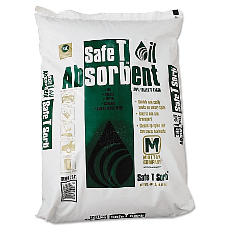 Safe T Sorb™ All-Purpose Clay Absorbent, Tan, 40 Lb, Pack Of 50
