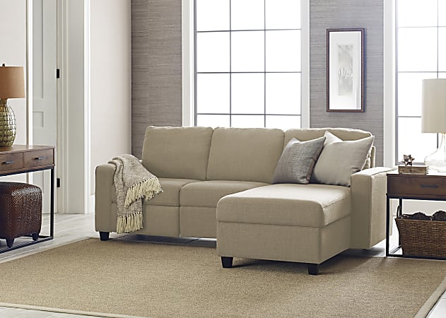 Serta® Palisades Reclining Sectional With Storage Chaise, Right,