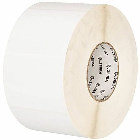 Zebra Label Paper, E62758, 4" x 1 1/2" Thermal Transfer Zebra Z™Select 4000T, 1" Core