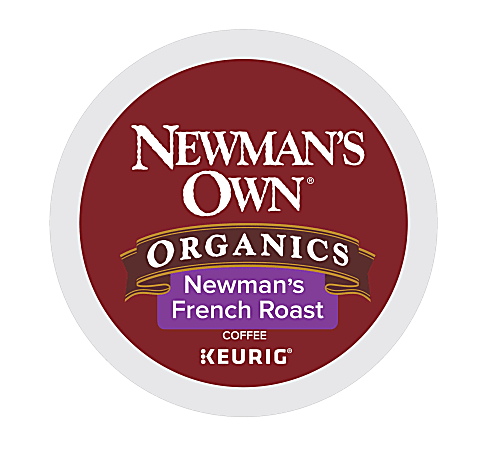 Newman's Own® Organics Single-Serve Coffee K-Cup®, French Roast, Carton Of 24