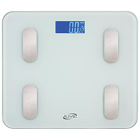 iLive Smart Digital Body/Weight Scale, Clear, ILFS130W