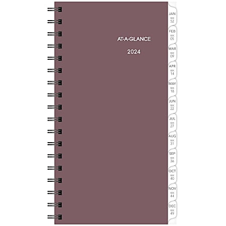 AT-A-GLANCE® Weekly Wirebound Planner Refill Pages, 3-1/4" x