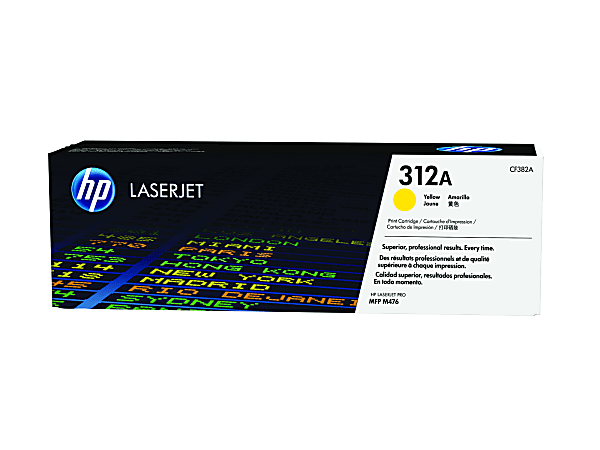 HP 312A Yellow Toner Cartridge, CF382A