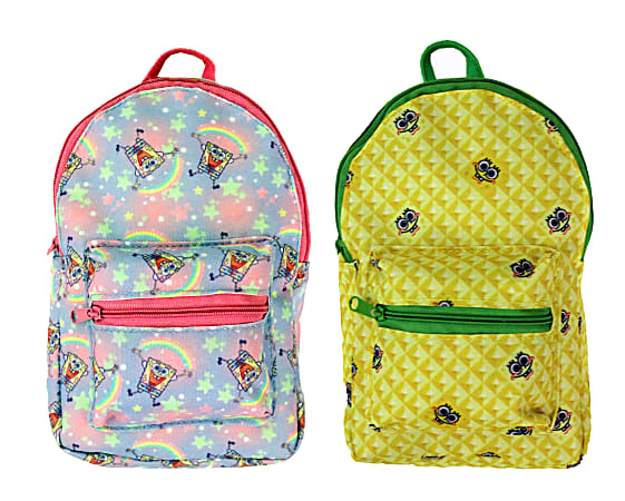 backpack pencil case mini Wrapables Pouch Yellow Featuring a bold Western Inkology Nickelodeons SpongeBob Squarepants Mini