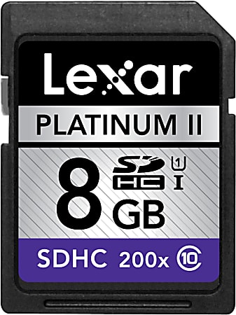 Lexar™ Platinum II 8GB SDHC™ Class 10 Memory Card
