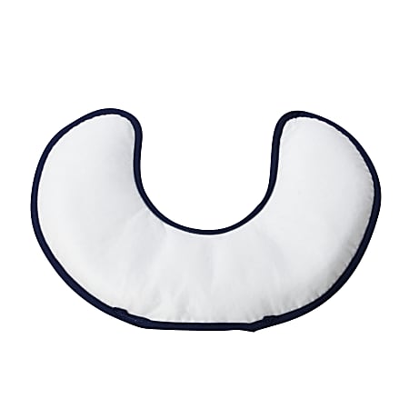 HealthSmart® TheraBeads® Microwaveable Heating Pad Neck Rest, 13" x 10", White/Blue