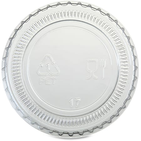Genuine Joe Portion Cup Lid - Transparent, Clear - 50/Bag - 50 / Carton