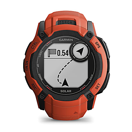 Garmin Instinct 2X Solar Smart Watch Flame Red - Office Depot