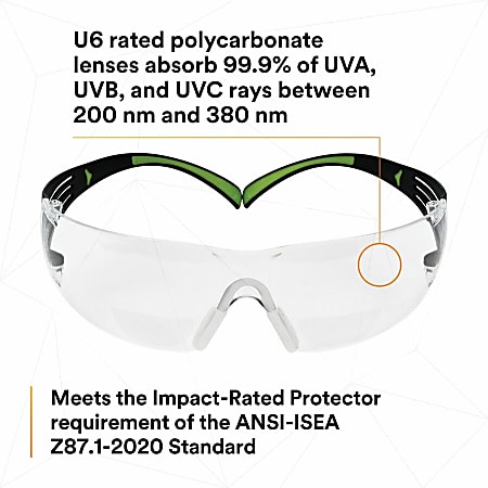 3M SecureFit Protective Eyewear - Recommended for: Workplace, Assembly, Cleaning, Demolition, Drilling, Electrical, Facility Maintenance, Grinding, Machine Operation, Metal Machining, Masonry, ... - Fog, UVA, UVB, UVC, Ultraviolet Protection - Polyca 3M SecureFit Protective Eyewear - Recommended for: Workplace, Assembly, Cleaning, Demolition, Drilling, Electrical, Facility Maintenance, Grinding, Machine Operation, Metal Machining, Masonry, ... - Fog, UVA, UVB, UVC, Ultraviolet Protection - Polyca