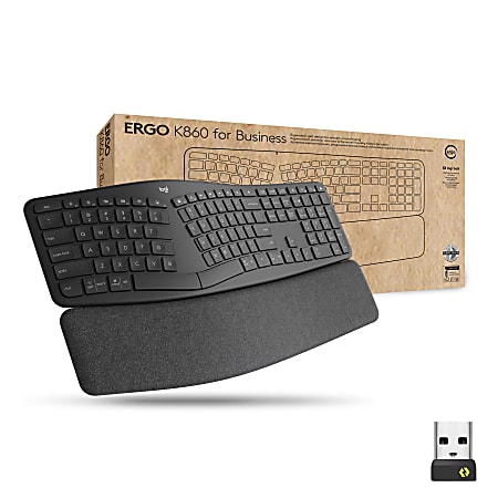 Logitech ERGO K860 Split Ergonomic Wireless For Business Graphite - Office