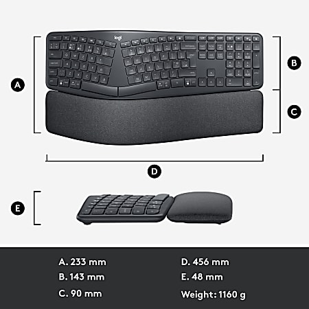 【美品】Logicool ERGO K860 Amazon.com: Logitech Ergo K860 Split Wireless Keyboard for