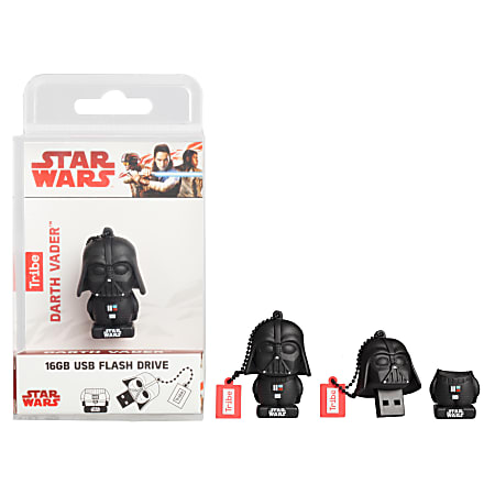 Tribe Star Wars USB 2.0 Flash Drive, 16GB, Darth Vader, FD030509