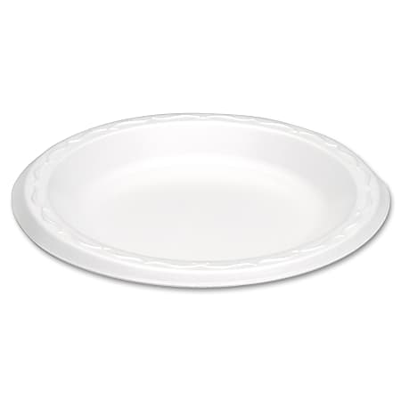 Genpak Elite Laminated Plates - 6" Diameter Plate - Foam Plate - Disposable - 1000 Piece(s) / Carton