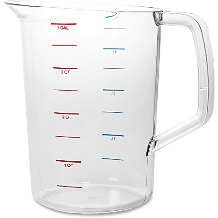 Rubbermaid Commercial Bouncer 4 Quart Measuring Cup - 1 gal - Clear - Polycarbonate - Measuring - 1 Each