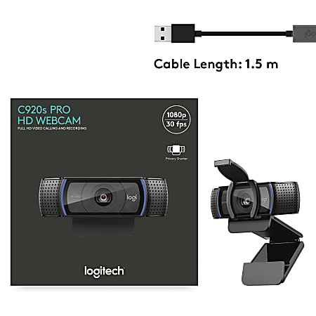 Logitech C920S Pro HD Webcam : PC Accessories & Webcams