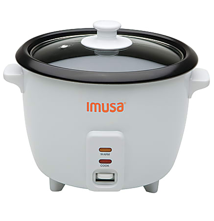 IMUSA Electric Non-Stick Rice Cooker, White