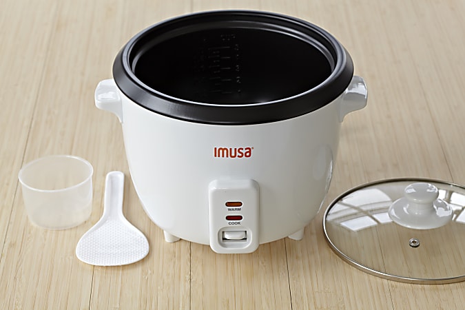IMUSA Electric Non Stick Rice Cooker White - Office Depot
