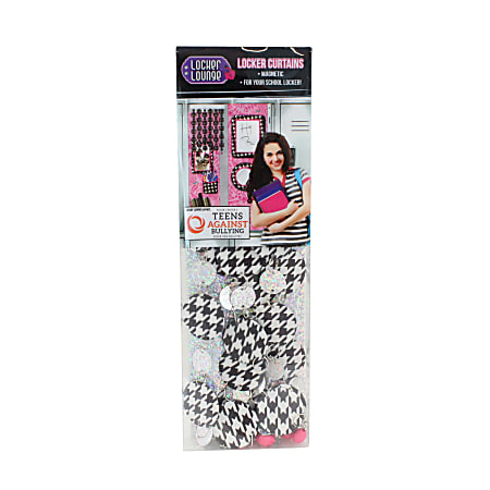 Locker Lounge™ Beaded Curtain, 12" x 5" x 1/2", Houndstooth