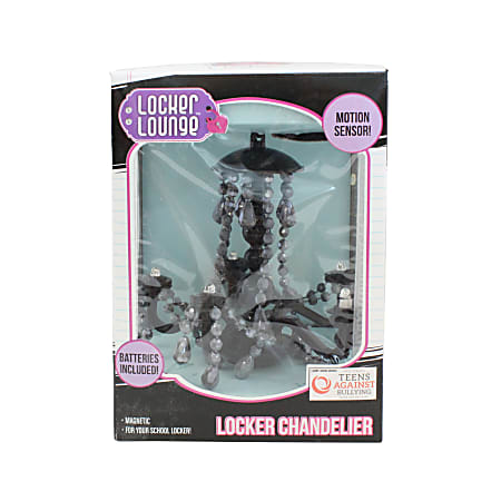 Locker Lounge™ Magnetic Locker Chandelier, 7 1/16"H x 5 1/10"W x 4 3/4"D, Black