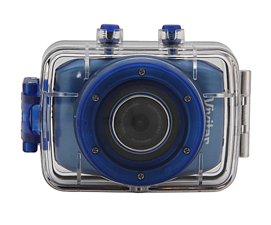 Vivitar® DVR785HD Pro Action 5.1-Megapixel Camcorder, Blue