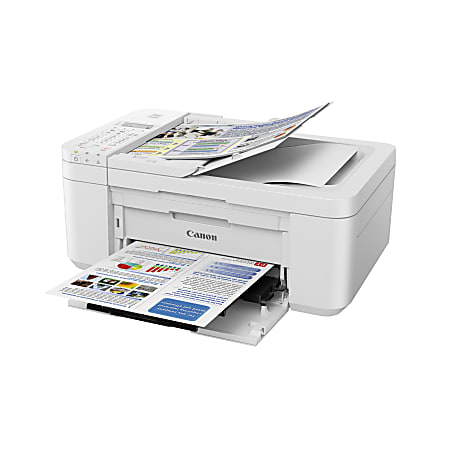 Canon® PIXMA™ TR4520 Wireless InkJet All-In-One Color Printer, White