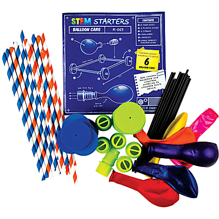 Teacher Created Resources STEM Starters Balloon Cars, Grades 3-12, Pack Of 60 Pieces